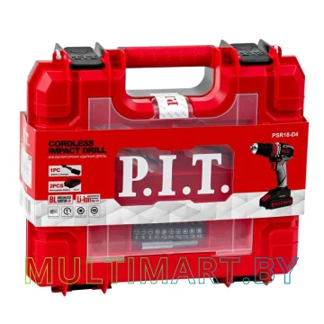 Ударная дрель-шуруповерт P.I.T. PSR18-D4 (с 2-мя АКБ, кейс) картинка 5